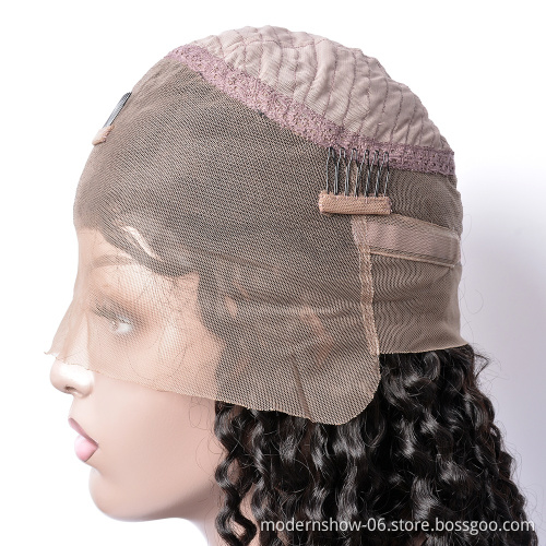 Wholesale price 360 lace front wig water wave wet and wavy lace wig 100%  unprocessed human hair wigs for black woman